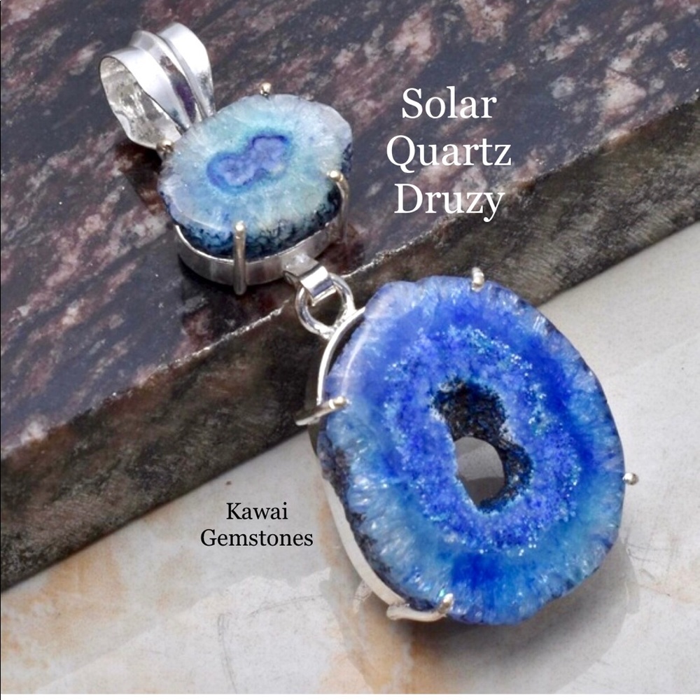 ✨Solar Quartz Pendant✨925 Silver
